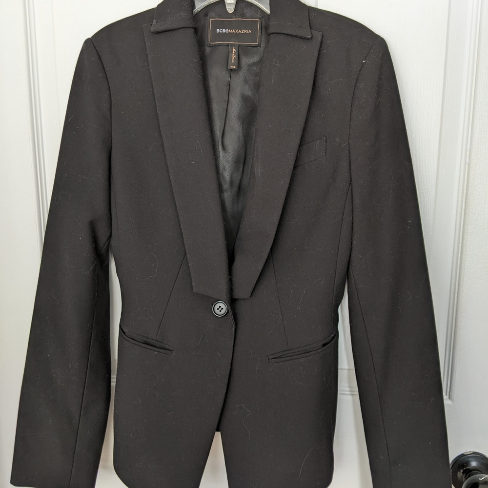 BCBG Black Blazer with Adjustable Back
